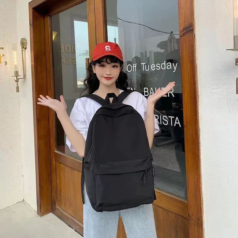 书包韩版原宿ulzzang高中简约电脑背包男双肩包女时尚潮流