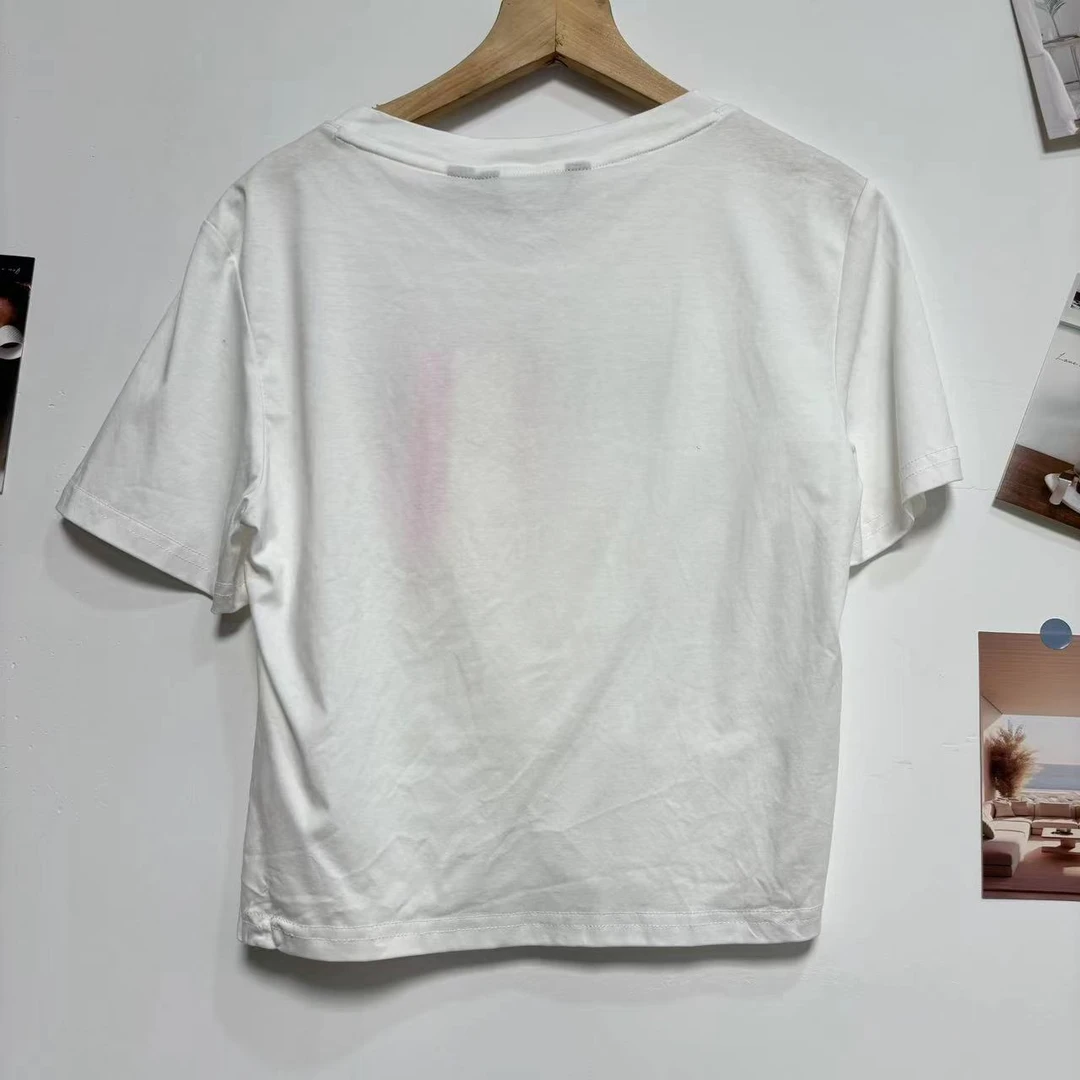 4044 GZ设计感百搭时尚T恤短袖上衣气质洋气