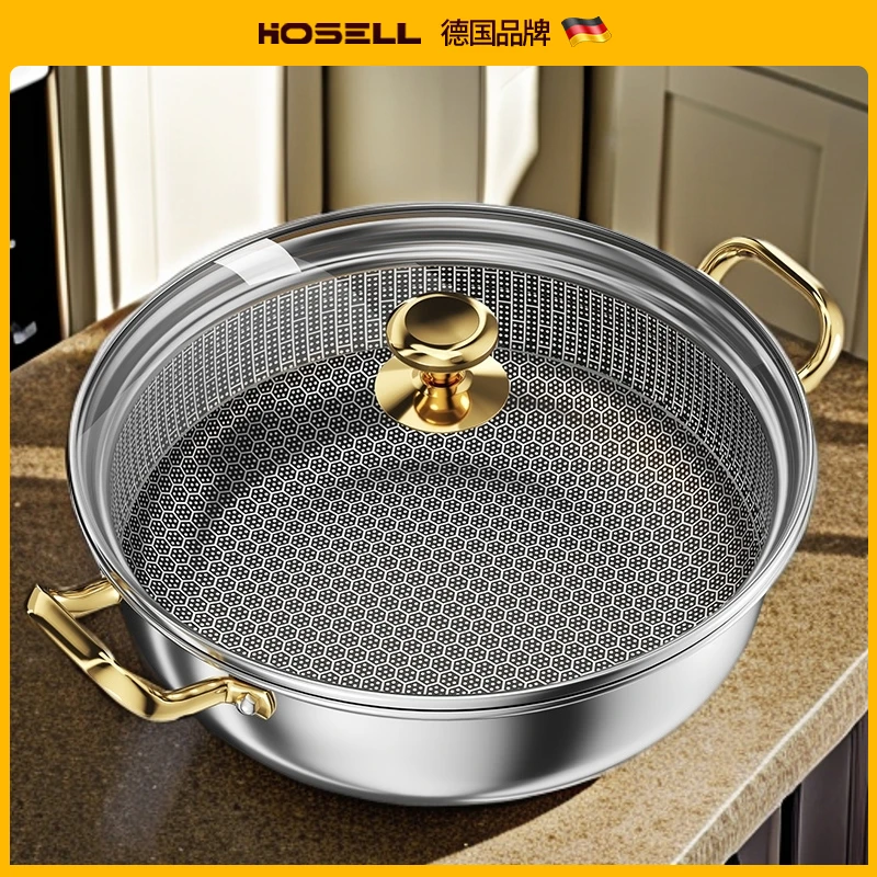 加厚食品级316不锈钢汤锅火锅盆电磁炉专用锅具家用2025新款特厚