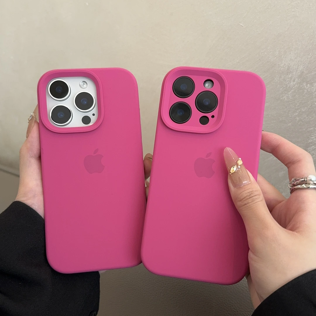 火龙果适用苹果手机壳15液态硅胶iphone14简约13纯色1211