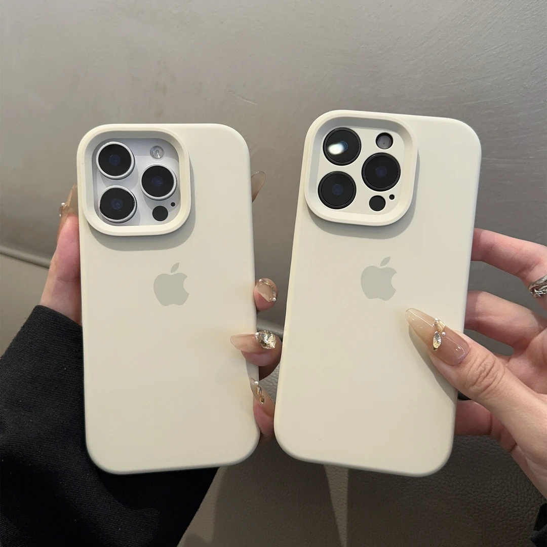 古董白适用苹果手机壳14液态硅胶iphone14简约13纯色1211