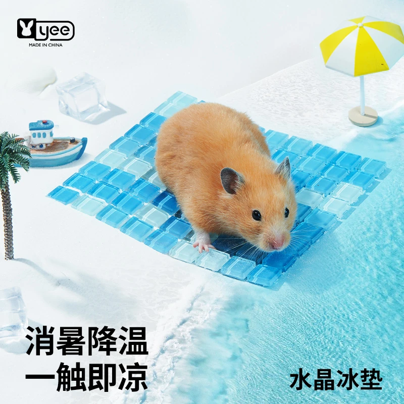 仓鼠冰垫降温用品夏天散热板水晶兔子龙猫凉席铝板冰床金丝熊消暑