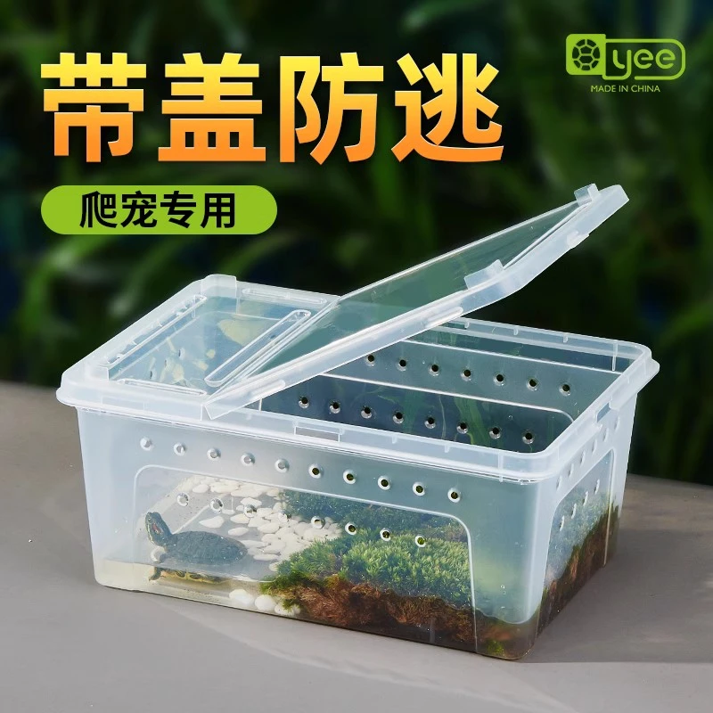 爬虫饲养盒乌龟冬眠箱守宫蜘蛛蝎子角蛙蜥蜴蜗牛蚕饲宠物箱乌龟缸