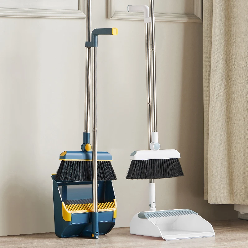 家用折叠扫把扫帚簸箕组合软毛刷笤帚条不粘头发扫地清洁神器