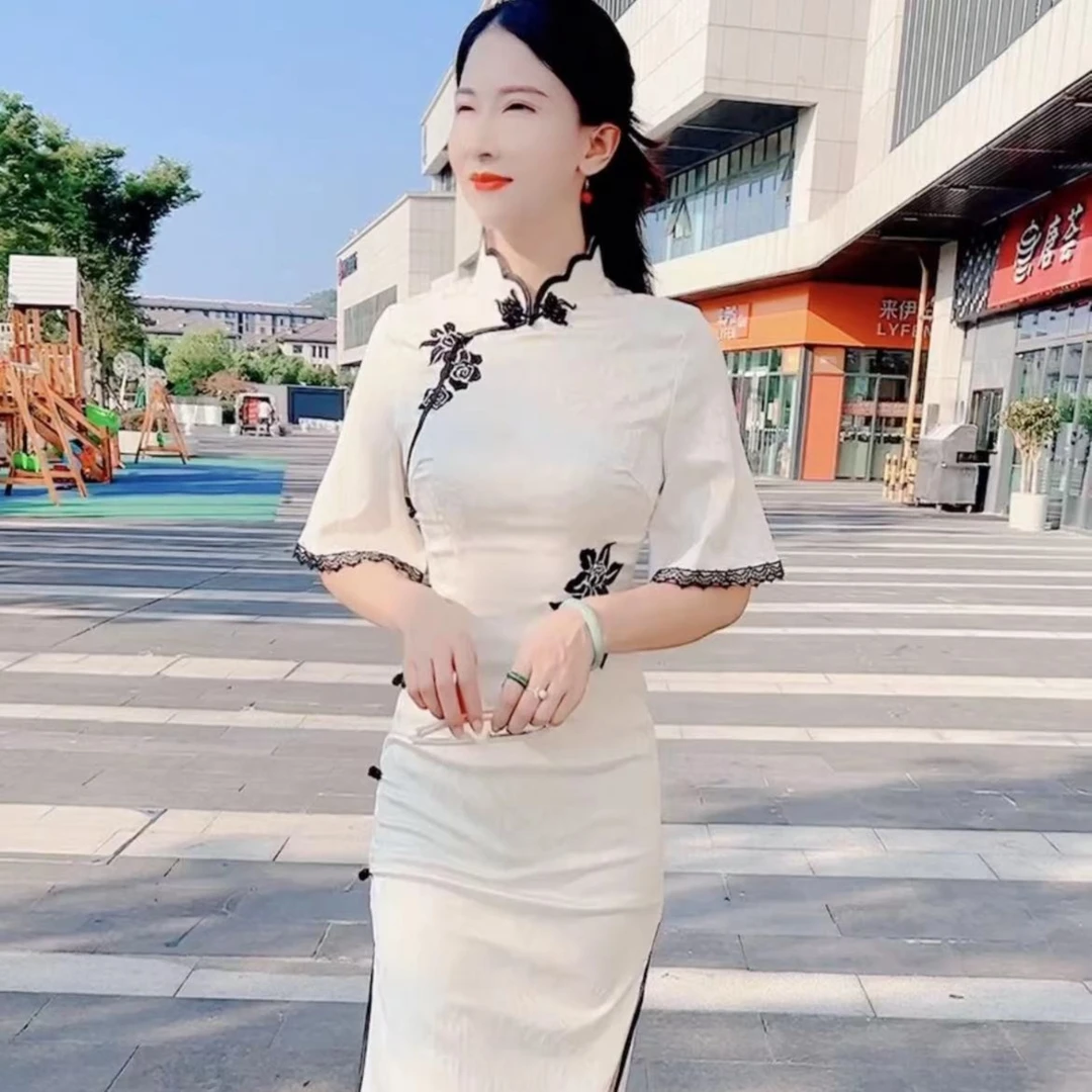 【诗云】传家同款系列旗袍日常早秋旗袍清新