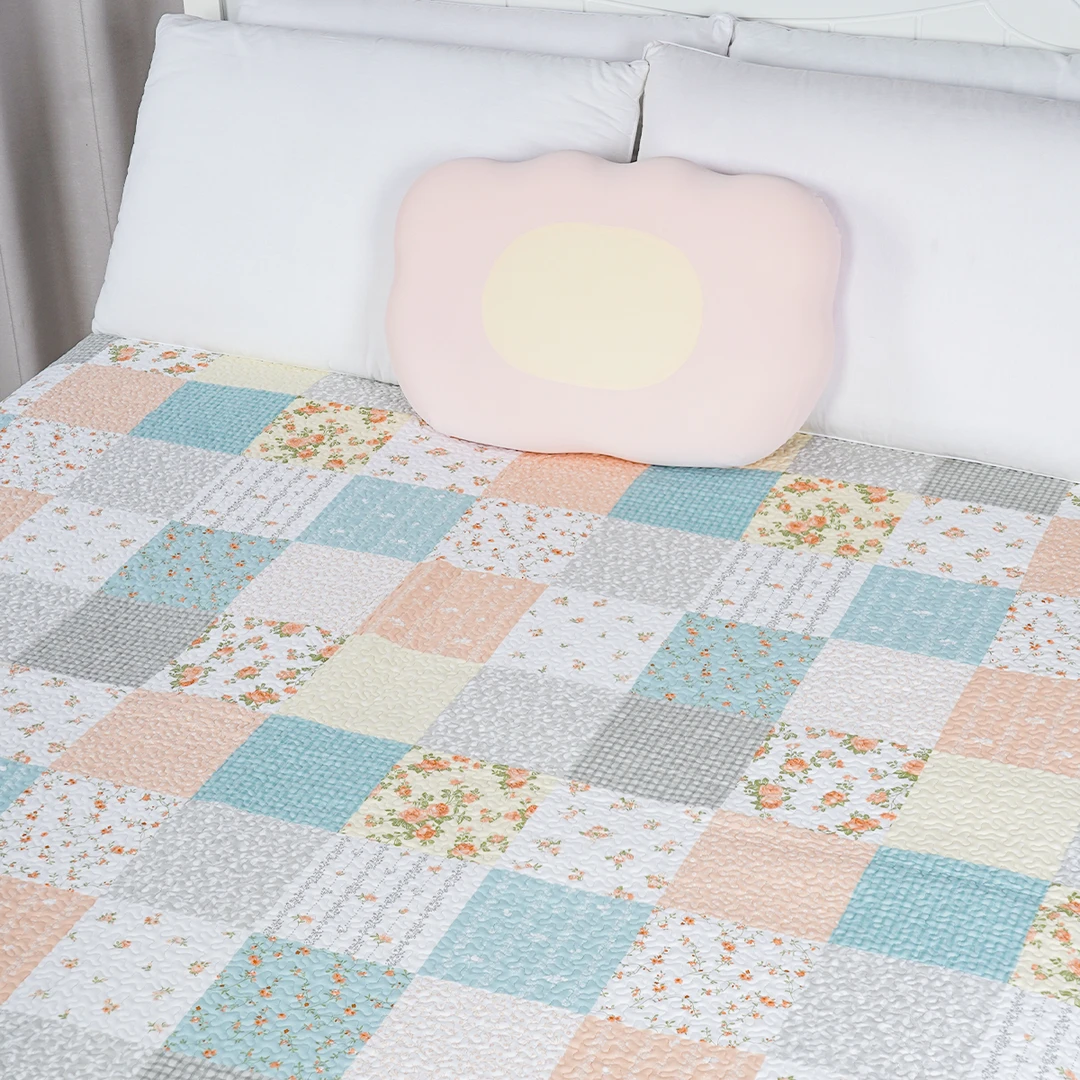 爆款床盖四季通用小清新仙女四季珍德绗缝棉亲肤大床床盖