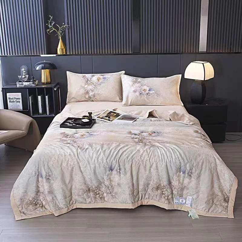 15天免费试睡！2024新款花前悦夏夏凉空调被薄款冰凉夏被机洗丝滑A