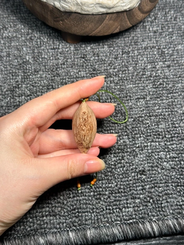 文玩核雕、橄榄核单子福星公（财神）