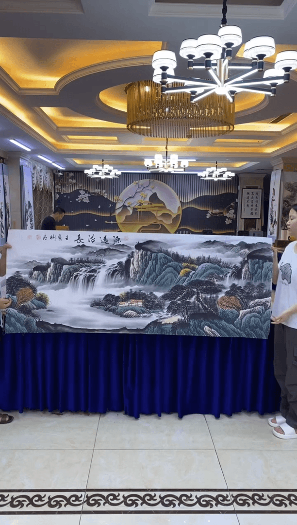 【闪购商品】绘画王树明《源远流长》六尺