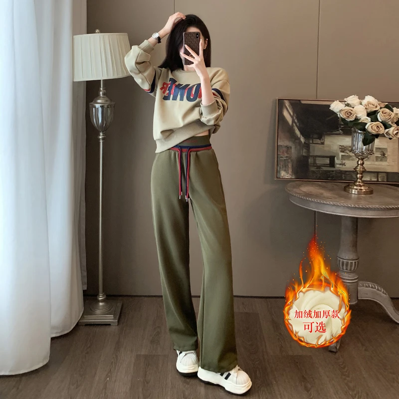 欧货高街时尚运动冬季套装女秋冬新款洋气减龄字母卫衣休闲两件套