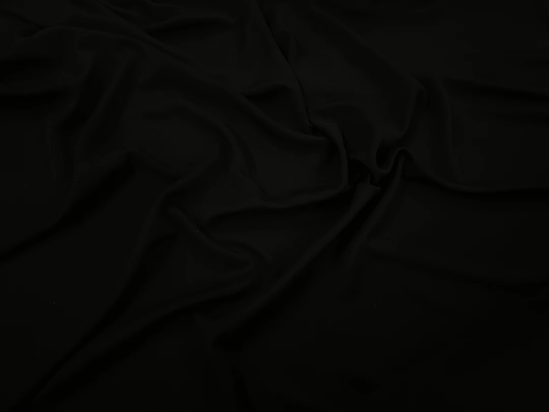 【遇锦】重磅斜纹绵绸面料素色纯黑色.NO76,不支持七天无理由