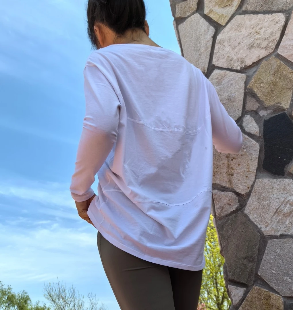 长袖女龟背款一字领打底衫女士纯色瑜伽服休闲百搭简约0809普拉提