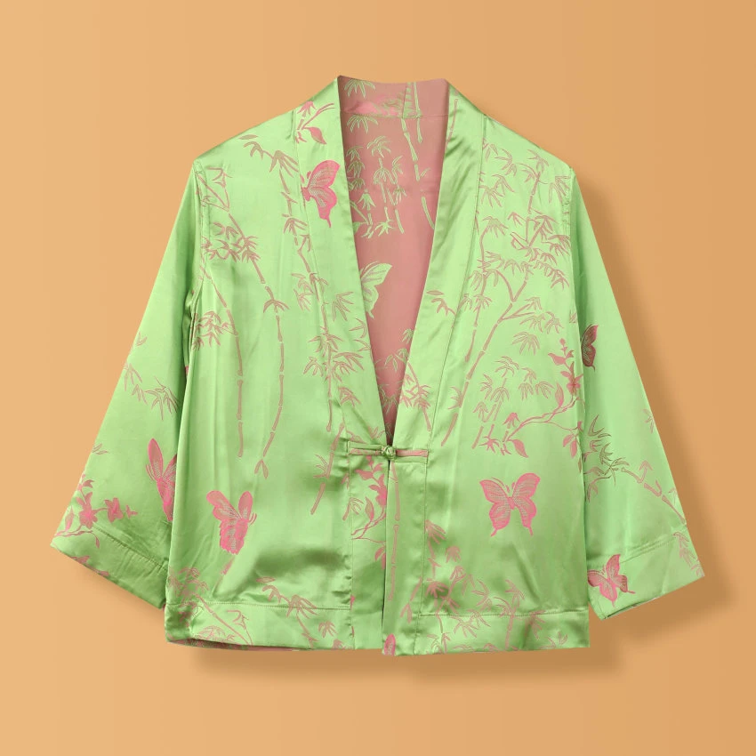 001【漫语】竹子词 2024新款新中式双面穿外套909