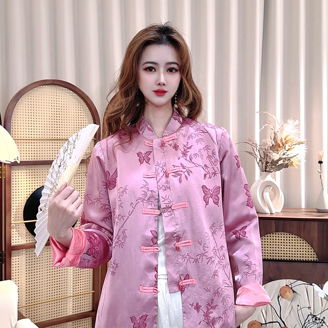 【木言专属】竹之恋 新中式盘扣提花国风外套上衣