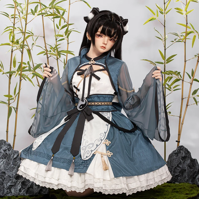 豹了个猫【啵啵】竹墨韵华中华风连衣裙万圣节原创lolita中华娘