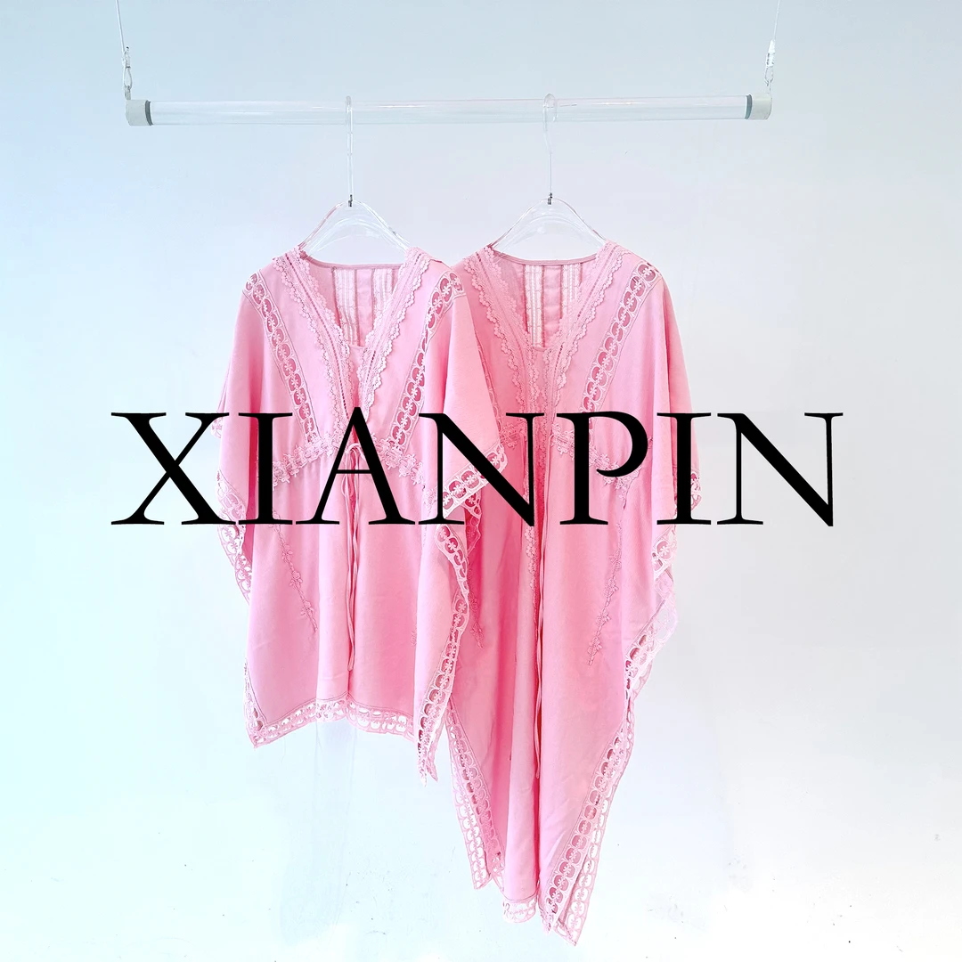 XIANPIN鲜品 【米兰秀场】气质显瘦温柔粉色设计师连衣裙