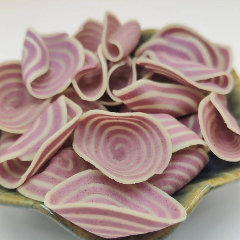 紫薯小花片110g瓶装猫耳朵甜味薄脆休闲零食办公室下午茶点小吃