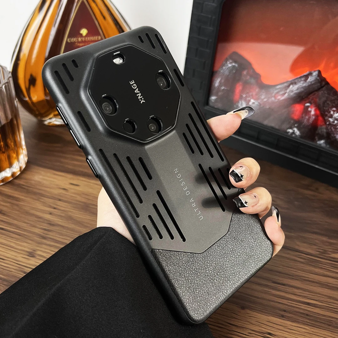 七夕华为Mate60Pro+非凡散热手机壳Mate40RS磨砂PC网红精孔保护套