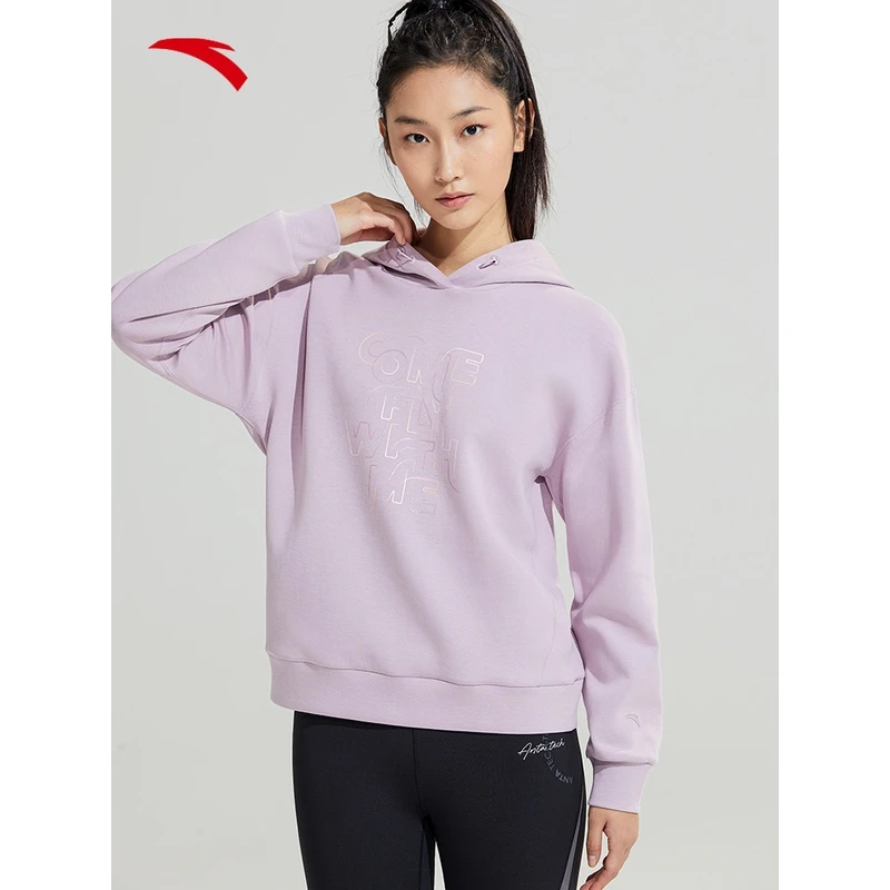 安踏丨女服春秋新款时尚通勤百搭舒适修身休闲运动卫衣162317725