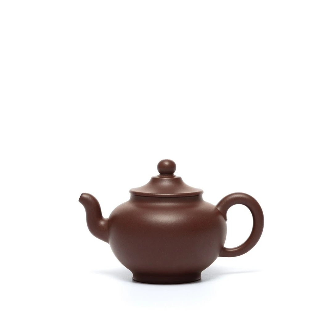 宜兴紫砂壶纯手工《笠帽宫灯》储俊伟#深井老紫泥约240cc全手工