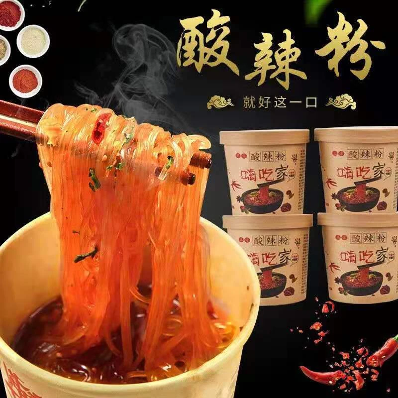 重庆大桶装方便美食泡面速食品红薯粉小吃酸辣粉厂批发