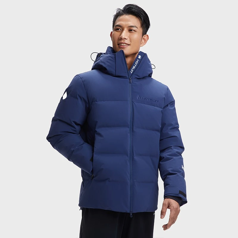 HOTSUIT后秀 户外机能羽绒服男新款鸭绒 加厚防风防寒保暖连帽 徽
