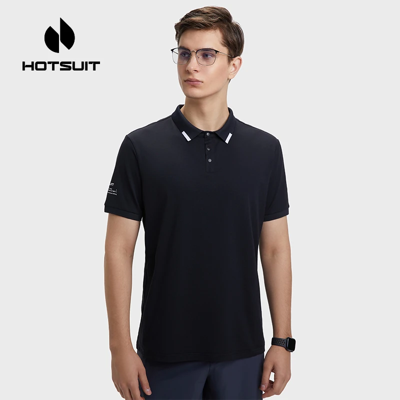 HOTSUIT/后秀运动polo衫男春夏季透气商务休闲短袖T恤上衣翻领