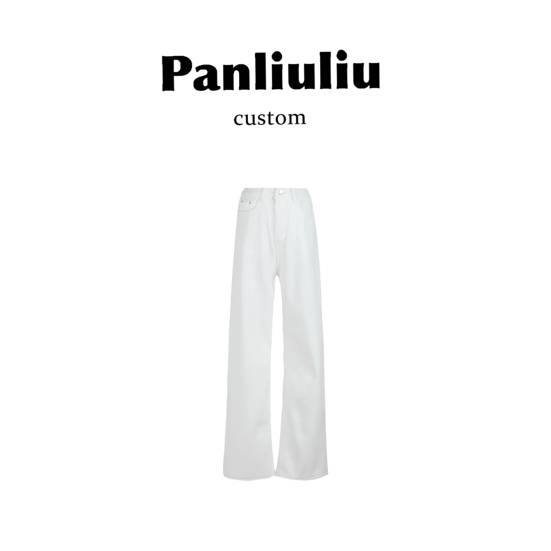 Panliuliu&【比例救星】24新款简约百搭时尚加绒牛仔裤L81390