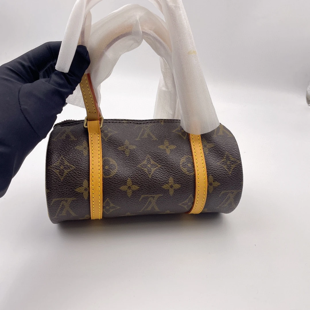95新 LouisVuitton/路易威登 Lv 巴比伦19圆筒包，lv手提斜挎中古