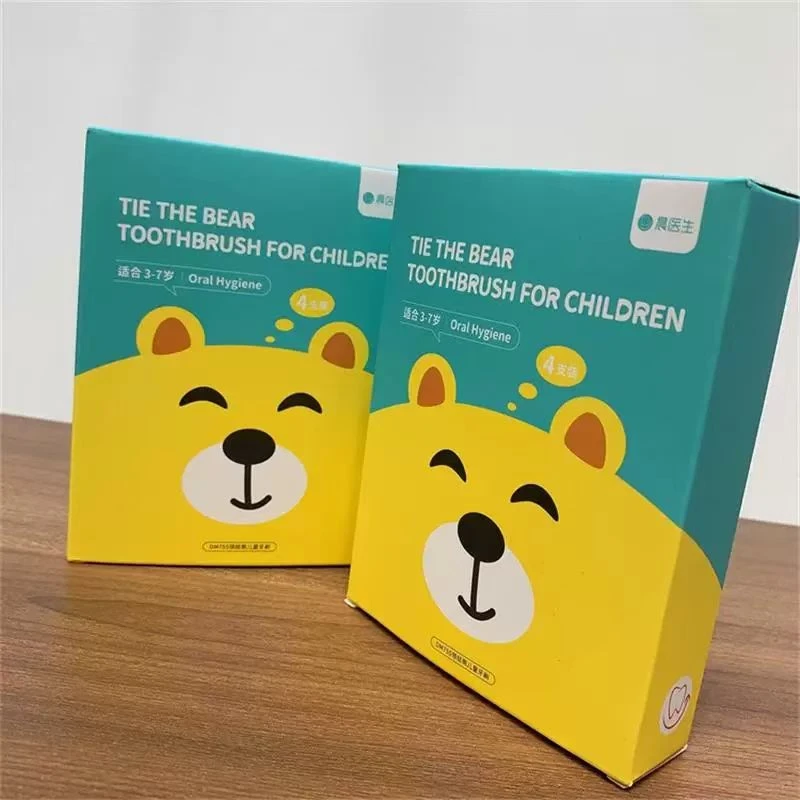 W71023   儿童小熊软毛牙刷 4只装