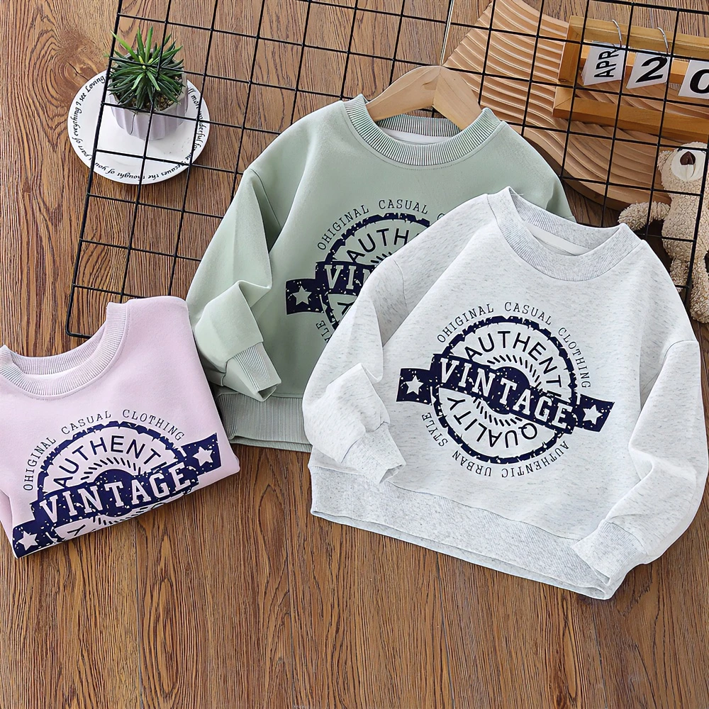 【拉可贝贝 LuckyBaby】2024春秋儿童糖果色卫衣春款韩版亲子款童装