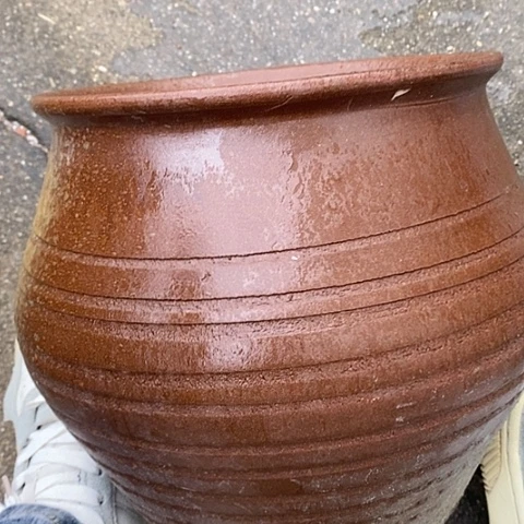【闪购商品】紫砂花盆高24口21瑕疵