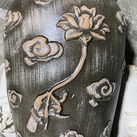 【闪购商品】紫砂花盆高30口20瑕疵