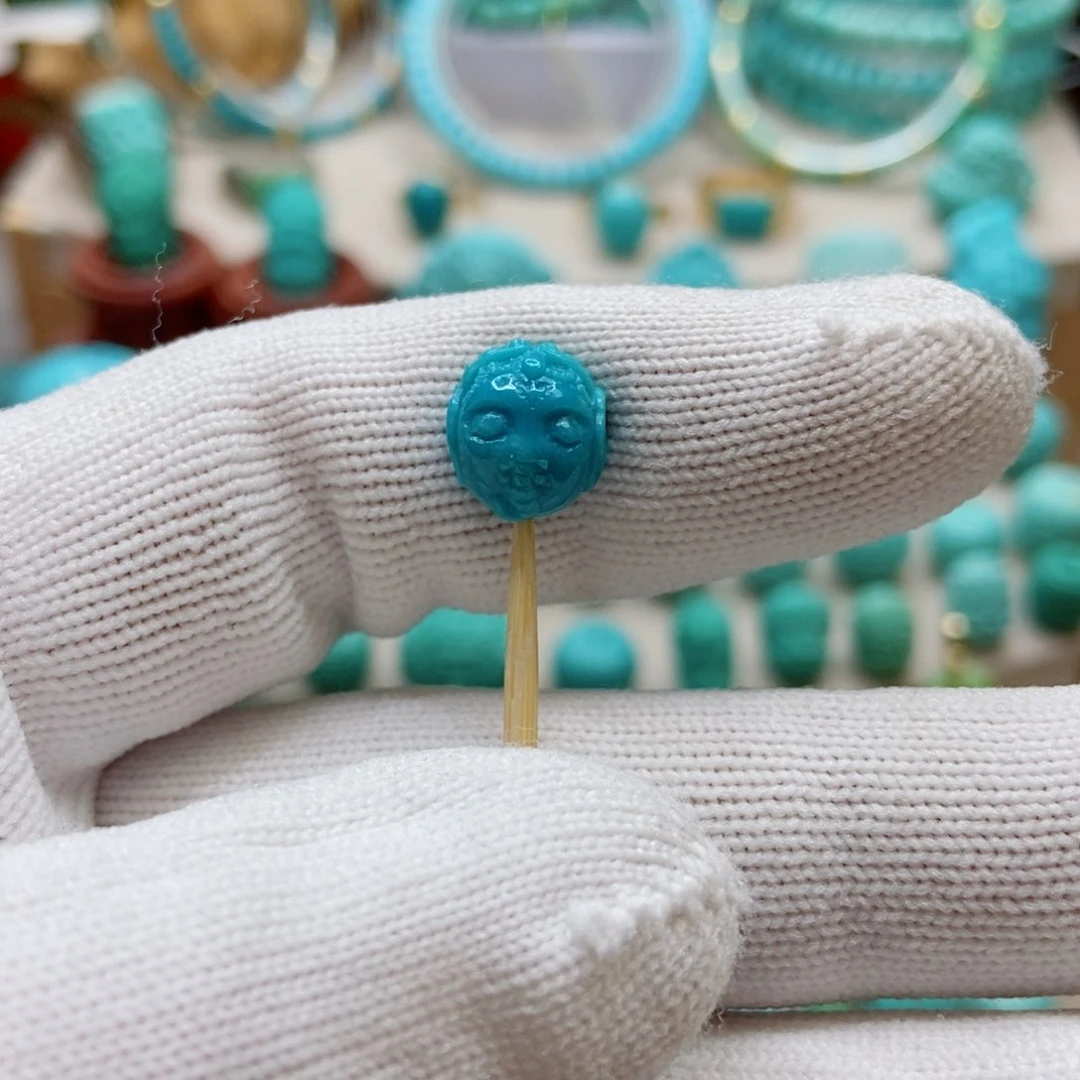 绿松石珠子未镶嵌