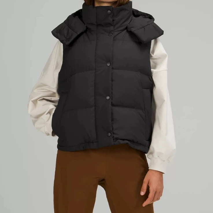 连帽保暖休闲百搭羽绒马甲D-306无袖运动时尚宽松秋冬