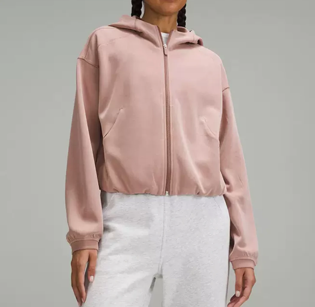 lu家休闲开衫 softstr**女士拉链连帽衫外套daw166