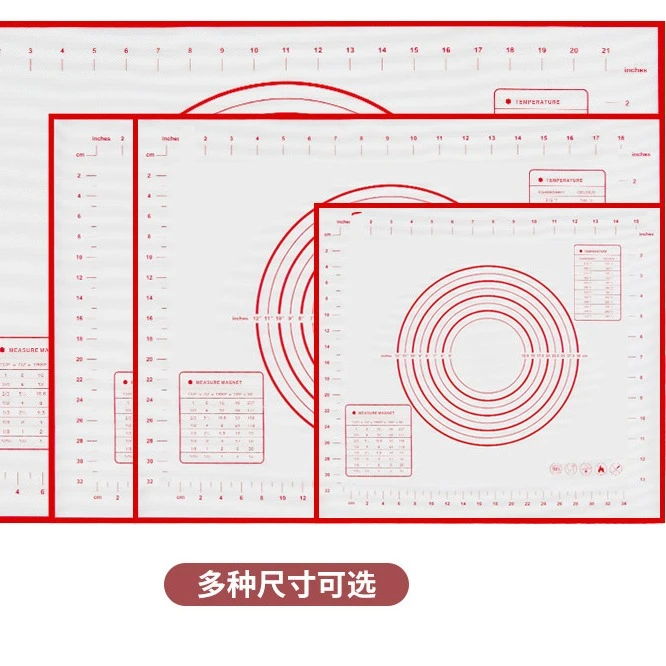 加厚硅胶揉面垫大号擀面案板 烘培和面粉垫子不粘马卡龙垫
