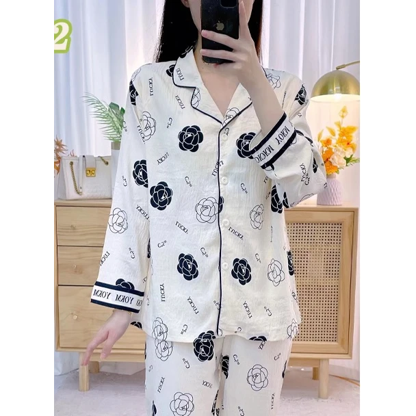 【1号链接E】睡衣透气轻奢睡衣网红舒适长袖秋冬季女士卡通大码