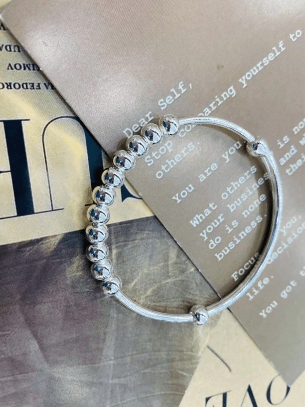 足银手镯 拜合体亚尔纯银女士手镯