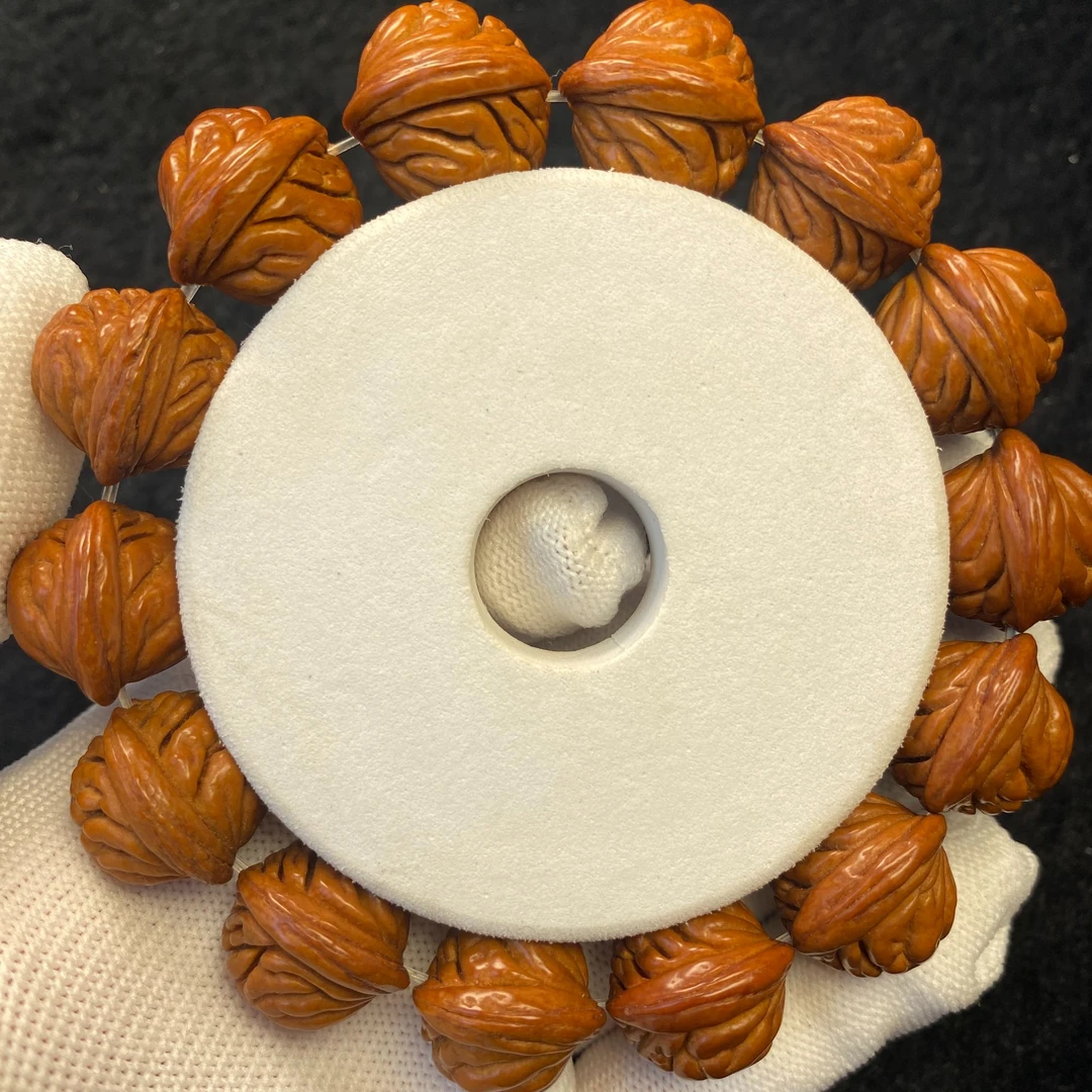 秦岭龙纹桃核手串无修荔枝天然手串手持文玩手串工艺品手链