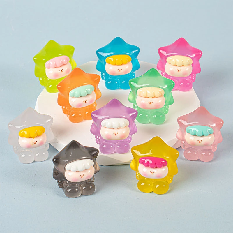 【对对碰许愿九宫格】夜光透色许愿星DIY潮玩冬季自留入冬挂饰摆饰