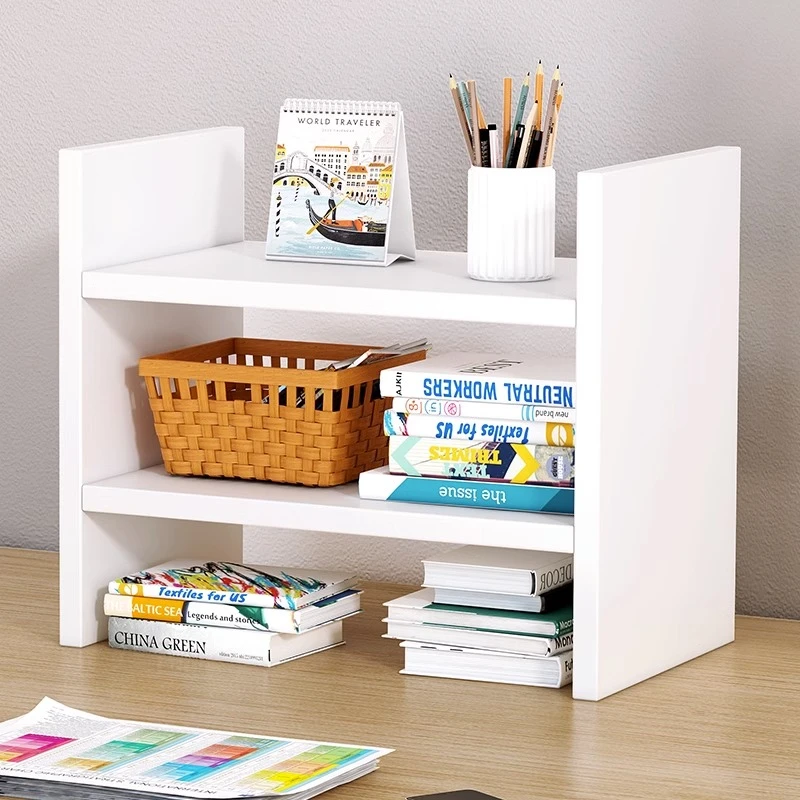 【锐霁家具】浮力~桌面收纳架书架简易置物架办公桌上多层书柜