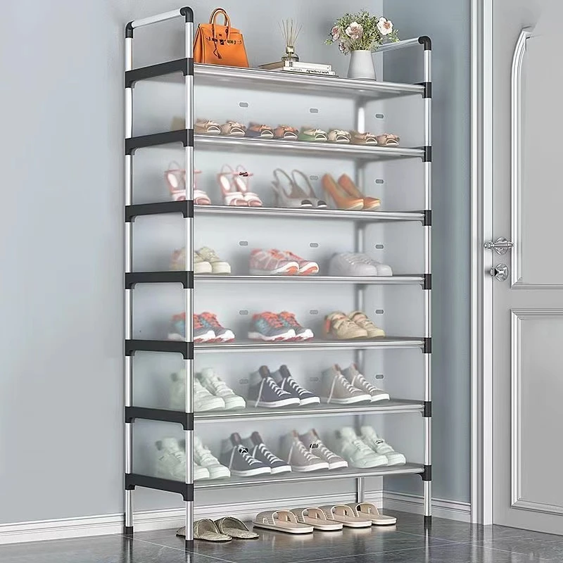 入门简易鞋架家用门口宿舍室内出租房用防尘多层收纳不占空间鞋柜