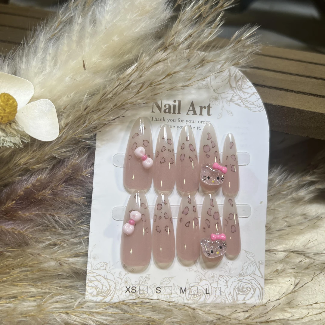 161-200爆款穿戴甲2024新款气质美感指甲贴显白美甲纯手工爆闪