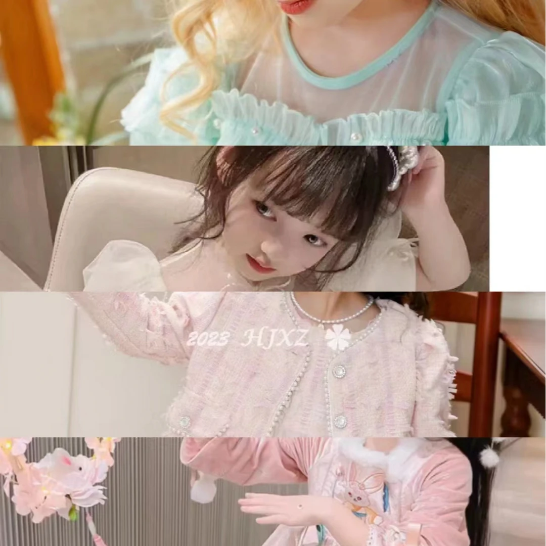 扣号D-069【100-199】洋气洛丽塔女孩四季裙时尚公主裙