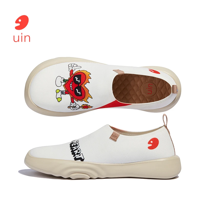uin彩绘旅行鞋托莱多15艺术家透气舒适平底一脚蹬懒人鞋