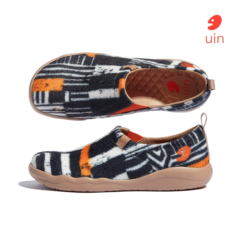 【托莱多2午夜狂想】uin彩绘旅行鞋原创设计一脚蹬懒人鞋健步鞋