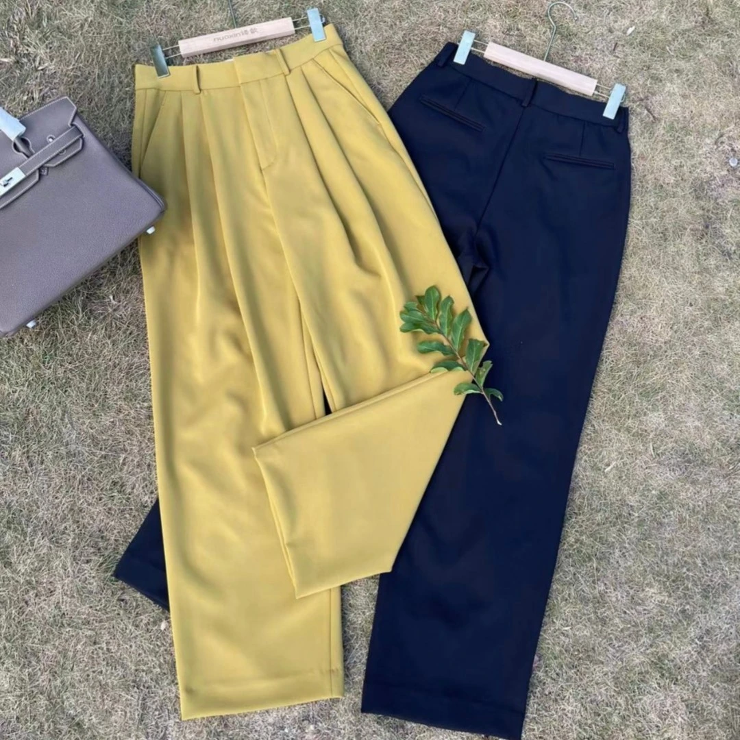 CK003穿不腻神裤空气洗舒适阔腿显瘦显高抗皱防静电西裤