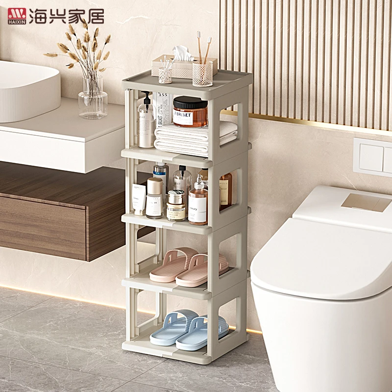 升级款浴室简易鞋架免安装可折叠落地鞋架夹缝鞋架分层收纳鞋架