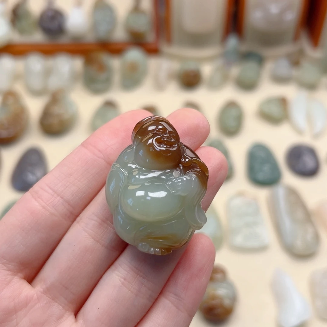 和田玉颈饰未镶嵌浅**然